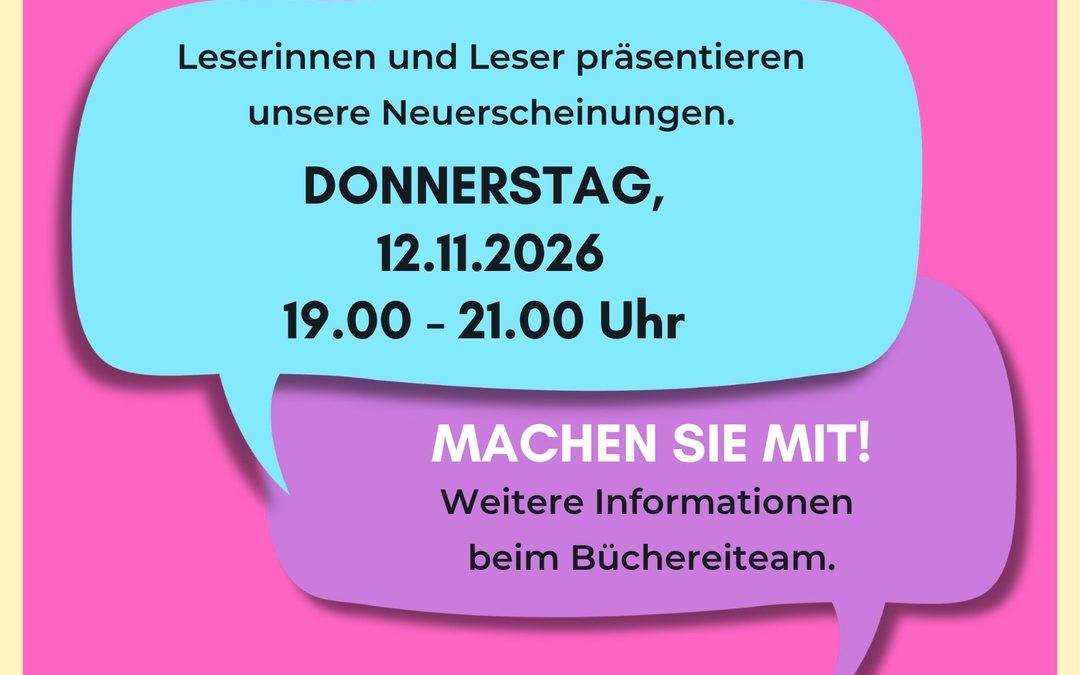 Lesezeichen! am 12. November